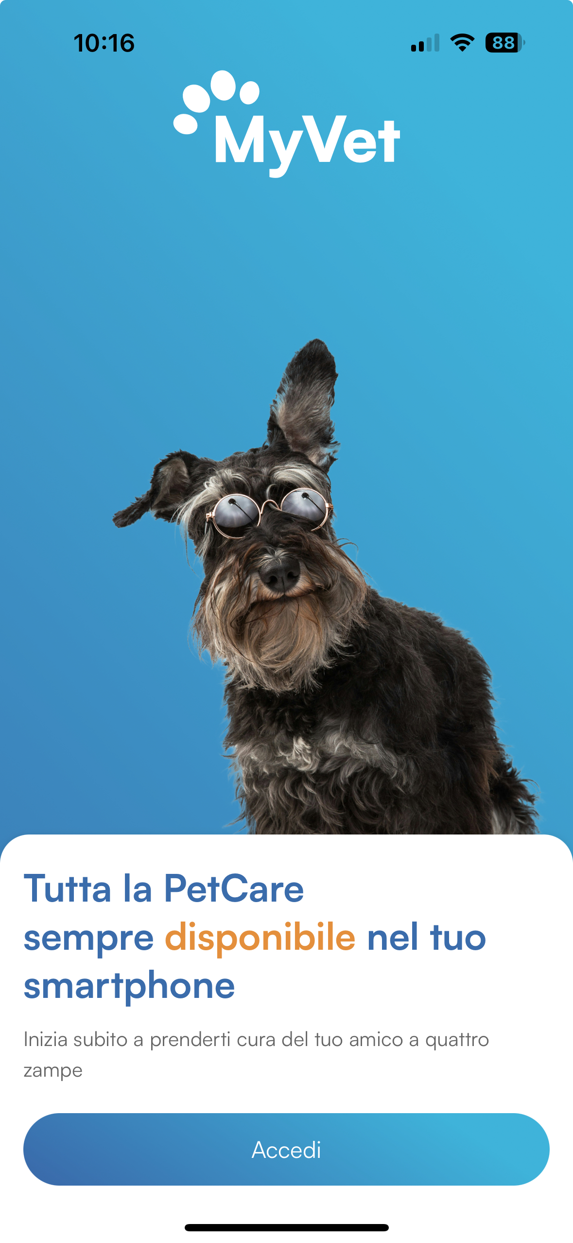 Schermata app MyVet 3